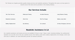 Desktop Screenshot of losangelescitytowing.com